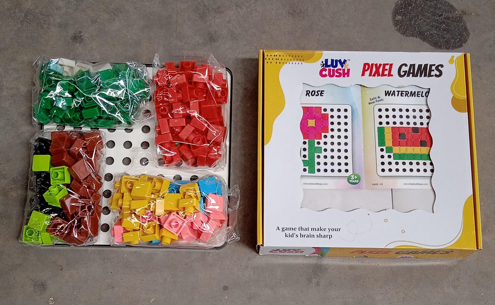 Pixel Cubes Toy for Children Early Education, Pixel Game Educational Board Games Board, Birthday Gift for Kids, Learning Math Toy, Brain Games, Math Puzzle (Approx 180 Cubes With Pixel Board & Book) Pixel Cubes Toy for Children Early Education, Pixel Game Educational Board Games Board, Birthday Gift for Kids, Learning Math Toy, Brain Games, Math Puzzle (Approx 180 Cubes With Pixel Board & Book)